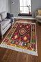 Conceptum Els1782 Alfombra de Terciopelo Multicolor 80 x 120 cm